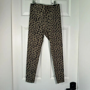 Threads 4 Thought Leopard Print Activewear Leggings High Rise Size Medium